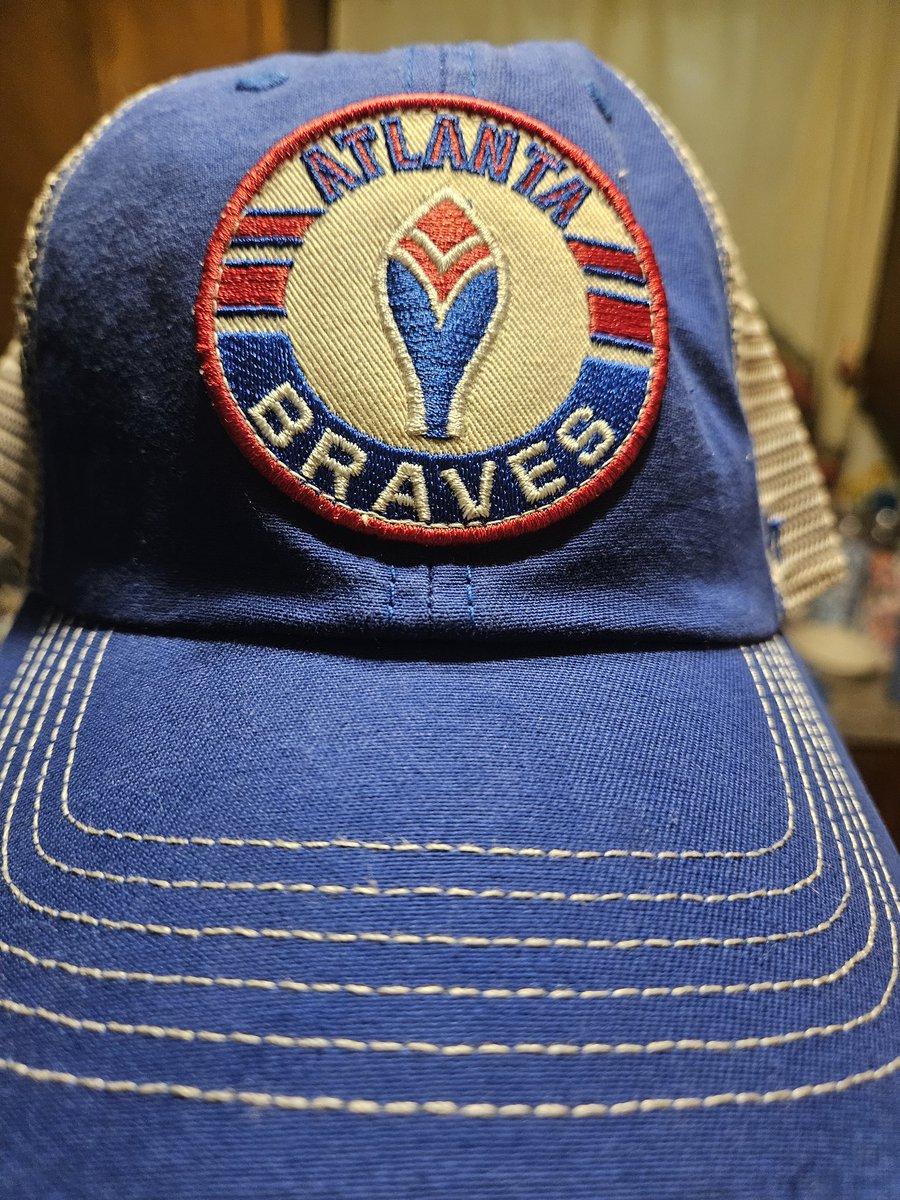 It's good to have awesome cousins that bring you back a new hat when they go see the Braves play