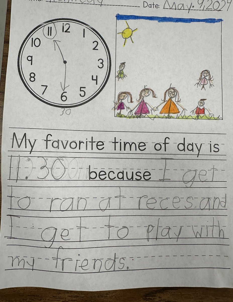 We did a little critical writing to finish out our time unit. I’m so proud of the growth my sweet firsties have made this year.