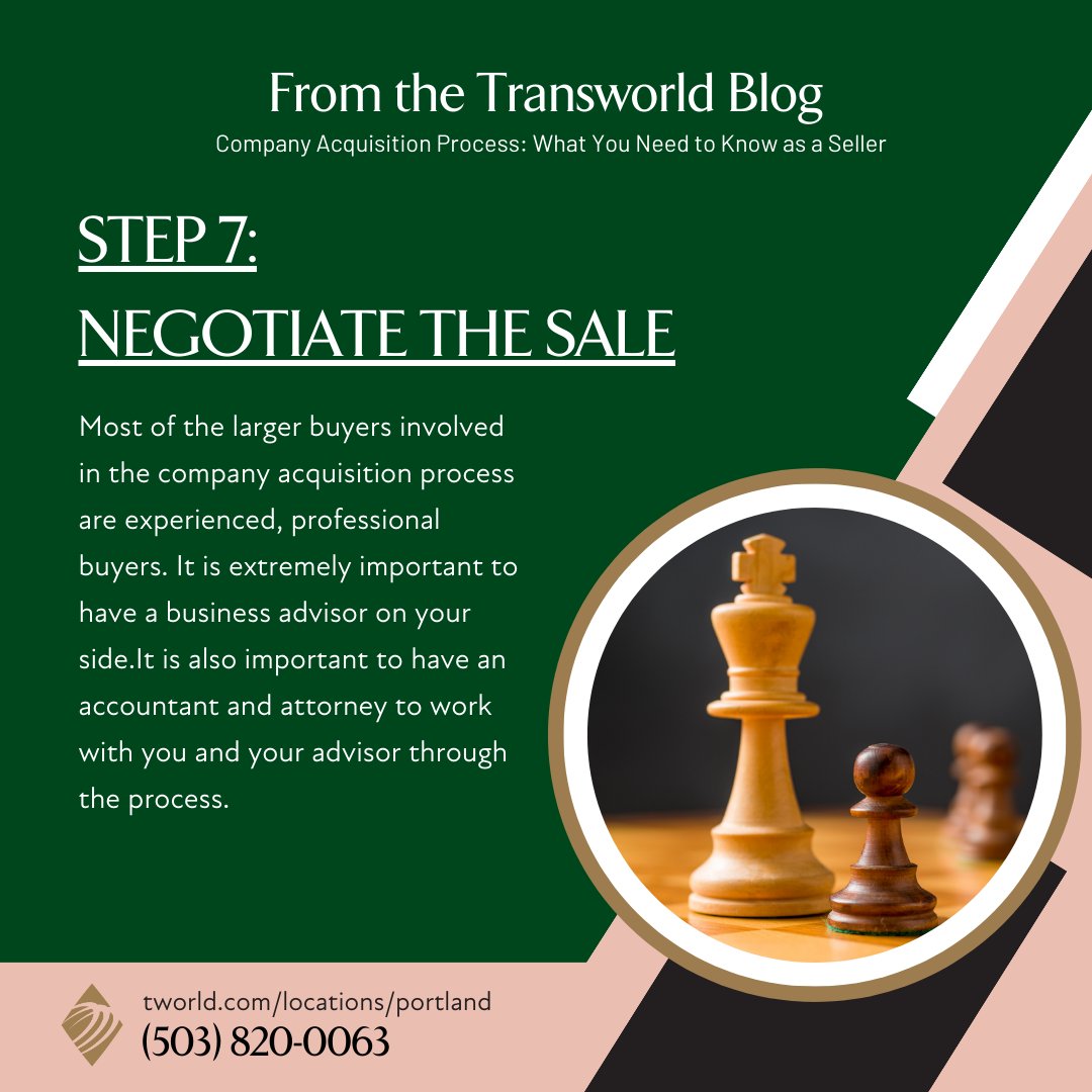 Transworld's expert business advisors will guide you through the whole acquisition process, while they keep your intent to sell confidential and lead you to the best possible closing scenario. Ready to sell, or just want to ask questions? Call today!

#SellYourBusiness #TWorld