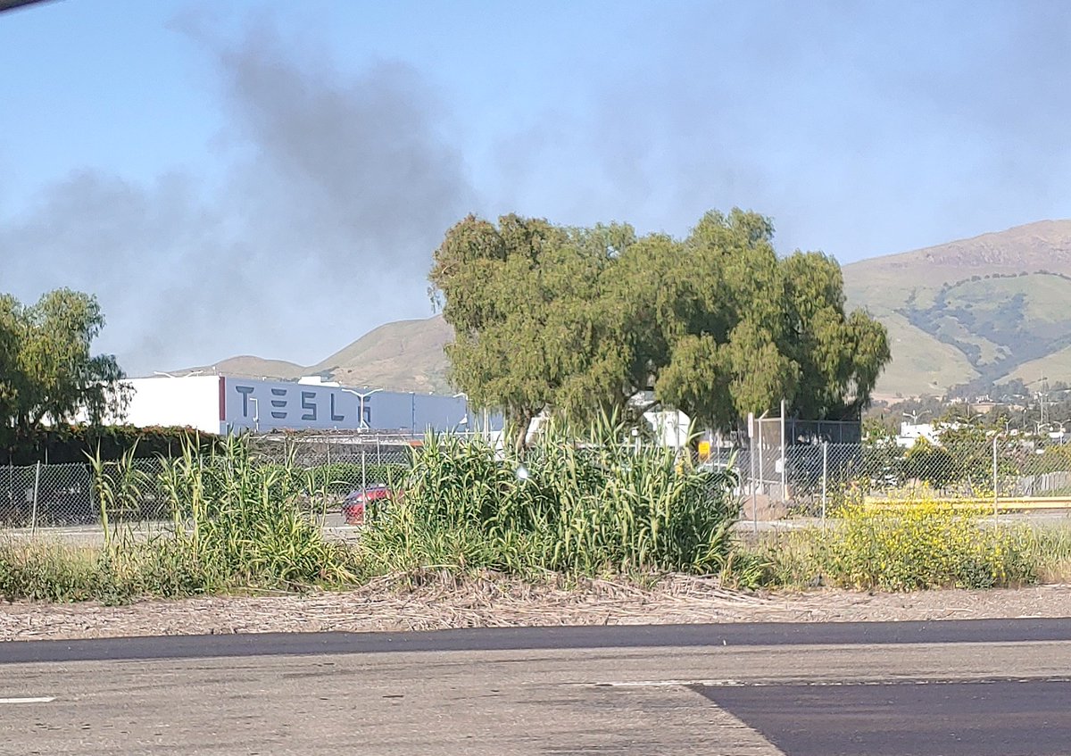 Hey @elonmusk, your factory is on fire