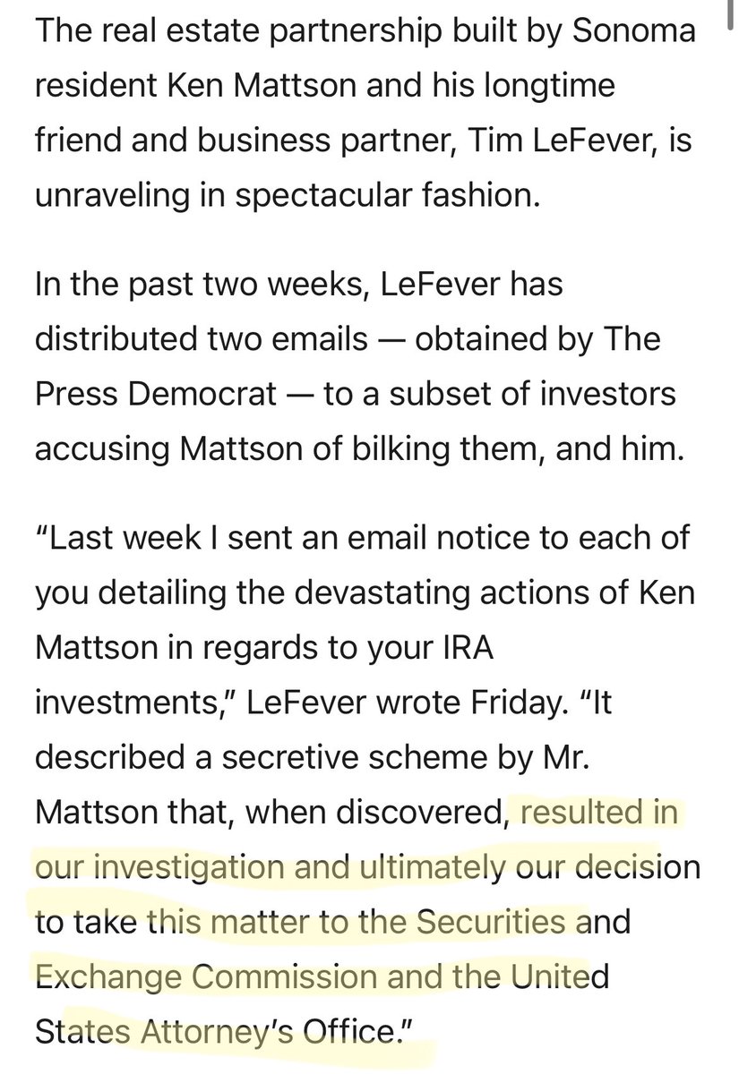 Interesting real estate story out of Sonoma, California…

An investing duo went hog wild buying up over 100 properties around Sonoma over the last few years, including some of the most notable ones in the area

Now one of the partners just reported the other to the SEC ❗️