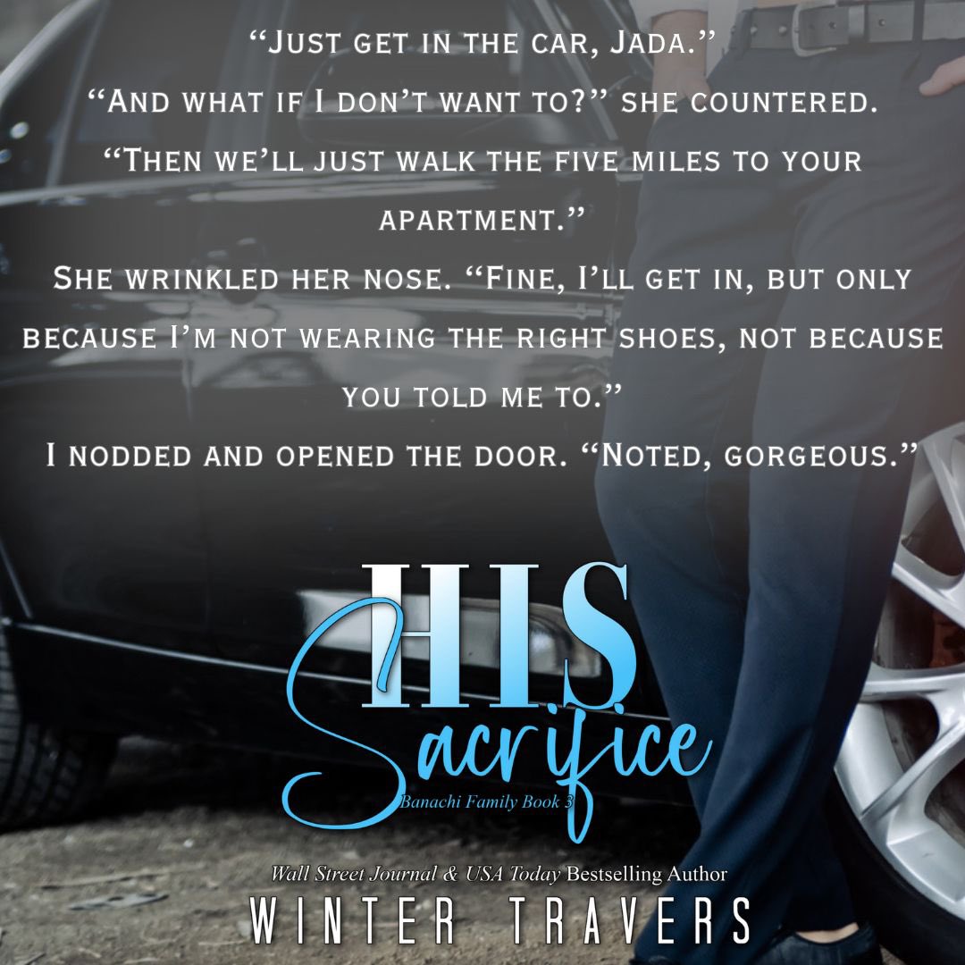 🔥 𝗧𝗘𝗔𝗦𝗘𝗥 𝗕𝗟𝗔𝗦𝗧 ➜ 𝗛𝗶𝘀 𝗦𝗮𝗰𝗿𝗶𝗳𝗶𝗰𝗲 by @wintertravers releases in 𝟗 𝐃𝐀𝐘𝐒!  ➜ books2read.com/hissacrifice 𝗪𝗵𝗮𝘁 𝘁𝗼 𝗲𝘅𝗽𝗲𝗰𝘁  ✔︎ Mafia  ✔︎ Enemies-to-Lovers  ✔︎ Second Chance  ✔︎ Best Friend's Sister  ✔︎ Age Gap  𝗮𝗻𝗱 𝗺𝘂𝗰𝗵 𝗺𝗼𝗿𝗲...