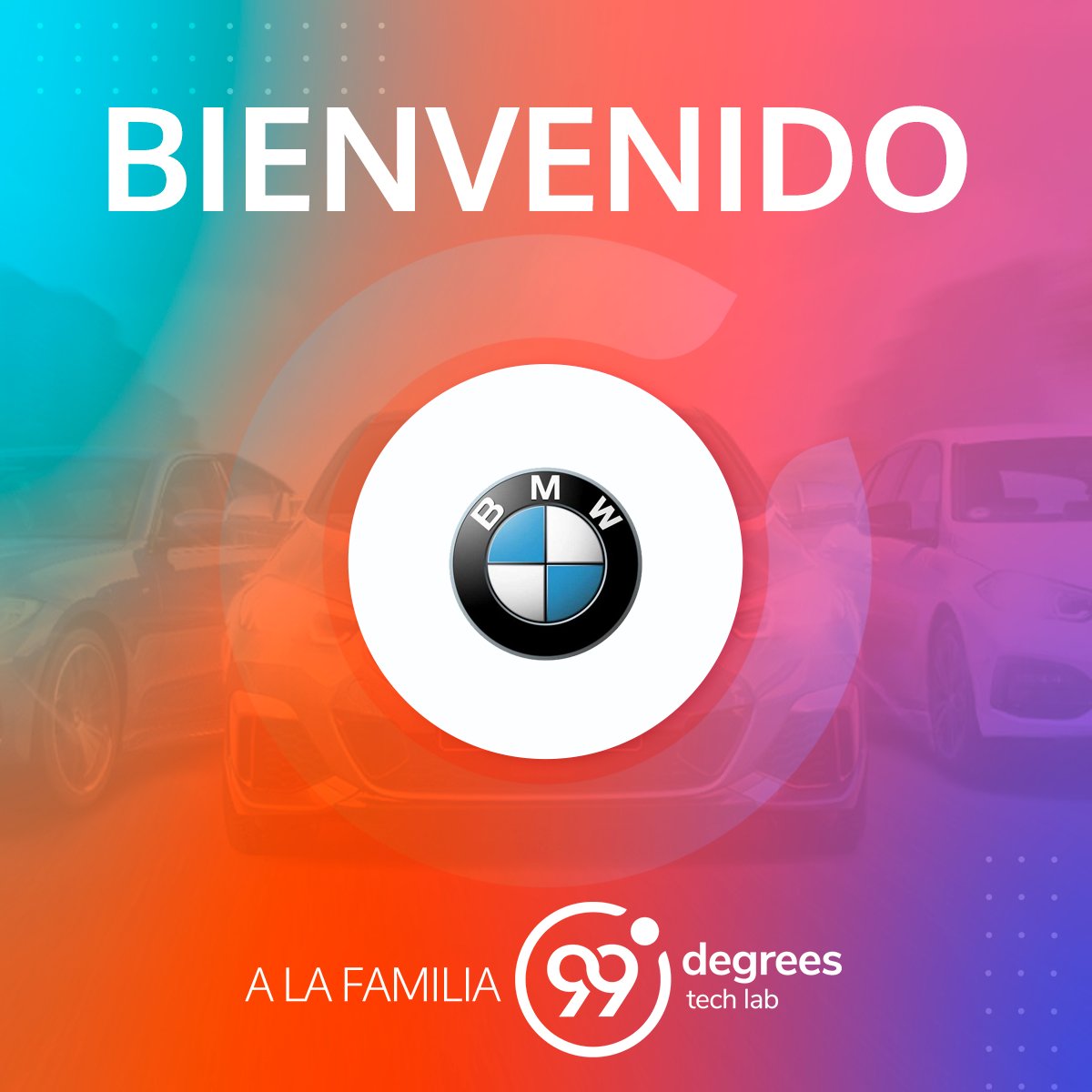 99degrees_co's tweet photo. ¡#BMW se une a la familia de #99Degrees! Estamos listos para llevar el poder y la elegancia de sus #autos a nuevos niveles de éxito. 🚀🚗
¡El futuro es brillante con BMW y 99 Degrees juntos! 🌟 https://t.co/HIMrm2ZFwe