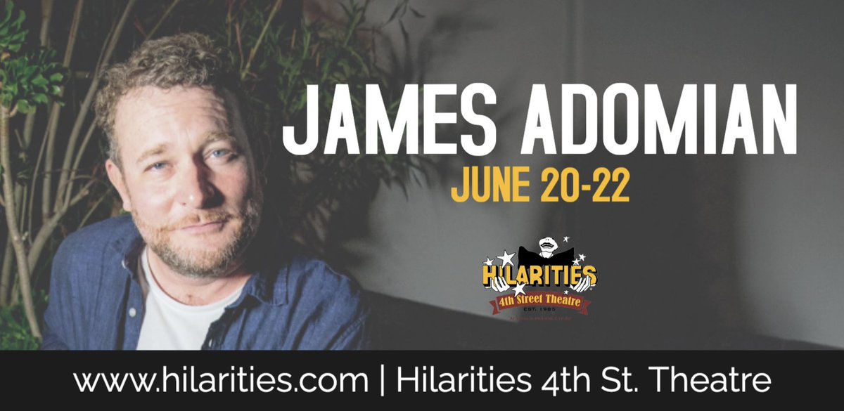 🚨JUST ANNOUNCED🚨 @JAdomian will be at Pickwick & Frolic June 20-22! 🎟: hilarities.com/events/94874