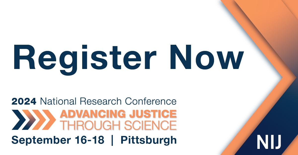 Folks, I need to see you all in Pittsburgh at #NIJ2024! If you haven’t already, please register. It’s critical we keep the momentum going to advance justice through the science we all work hard to produce: nij.ojp.gov/events/confere… #AdvancingJustice