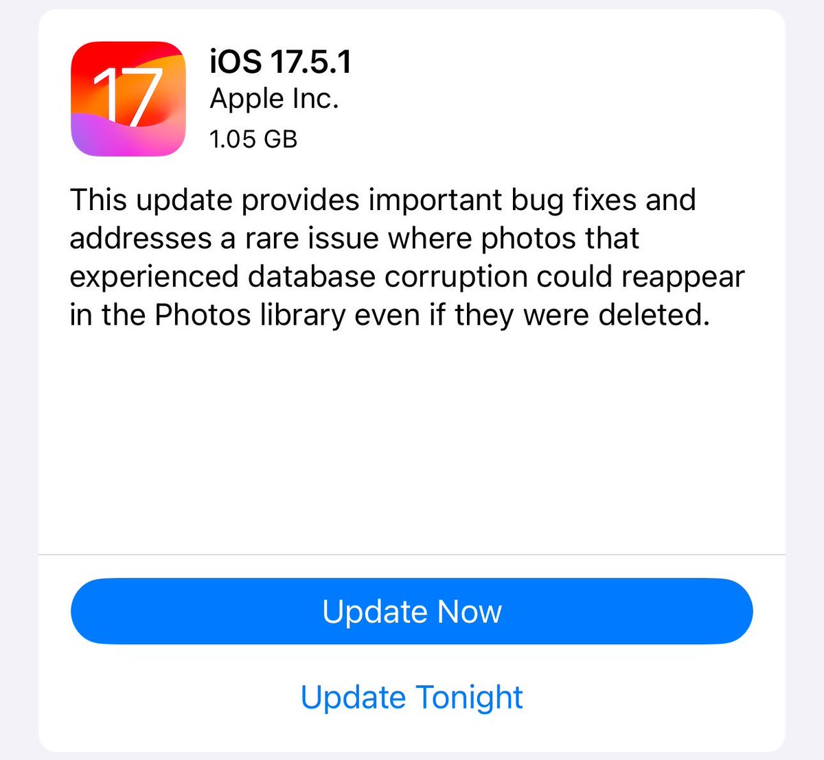 🔴 عاجل الان وصل التحديث الجديد في الايفون اللي يحل مشكلة الصور المحذوفة IOS 17.5.1 ✅