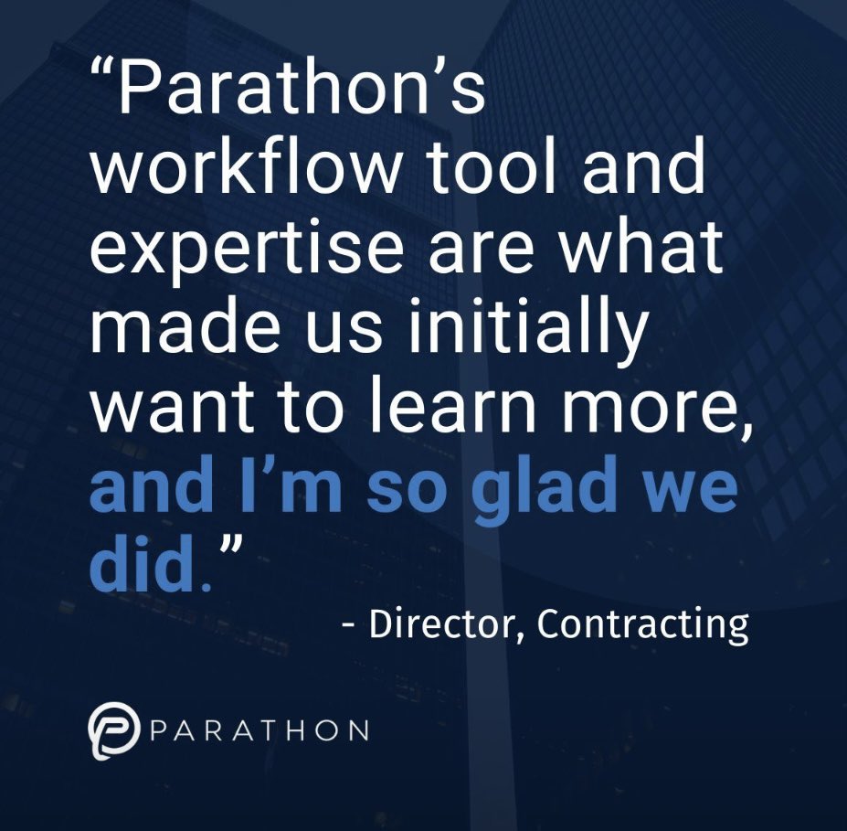 Parathon workflow tools?

One of the biggest immediate advantages for Revenue Cycle departments.

Our extensive expertise and ability to transform your workflow - can be a game changer!

#worklists #workflowtools #contractmangement #revenuerecovery #healthcare #parathon