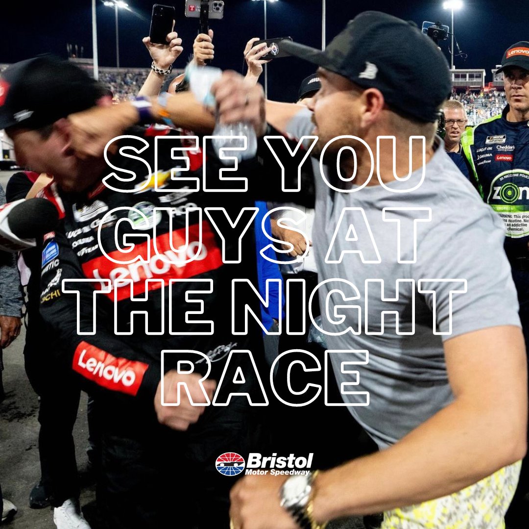 See ya there! 👊

🎟 bit.ly/3QsGTgd

#ItsBristolBaby #NASCAR #BassProNightRace