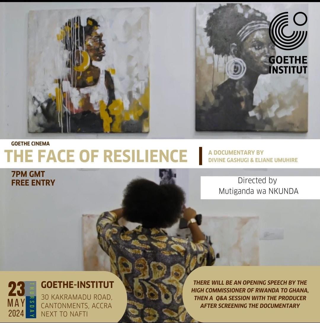Goethe Cinema🎥🎥🎥
'The Face of Resilience' is a documentary that delves into the extraordinary journey of resilience undertaken by the Rwandan people in the aftermath of the 1994 genocide against the Tutsi.

#goetheinstitutghana #film #Rwanda