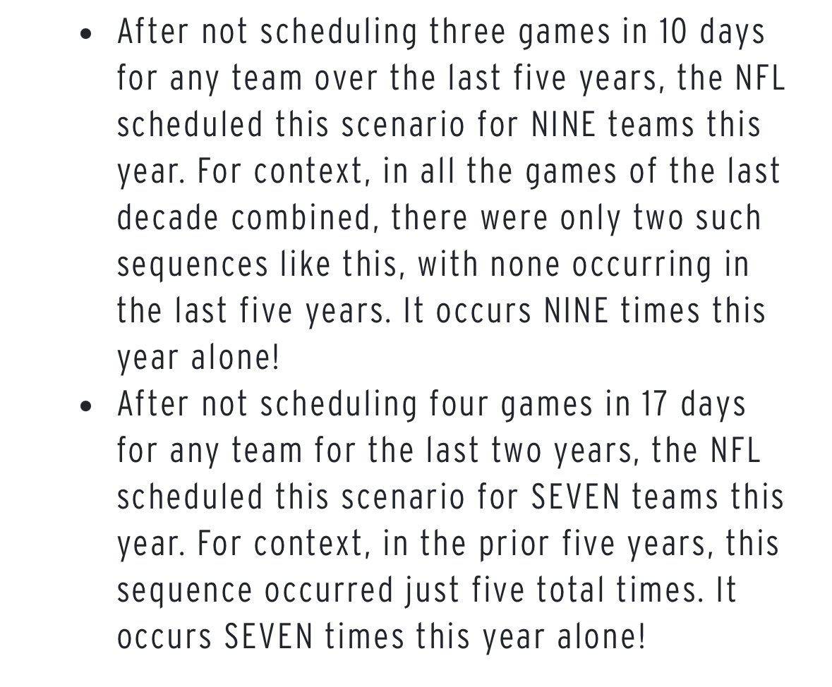 Absolutely wild. #NFL just NUKING player safety for TV friendly matchups. 🚀 🏥 🏈