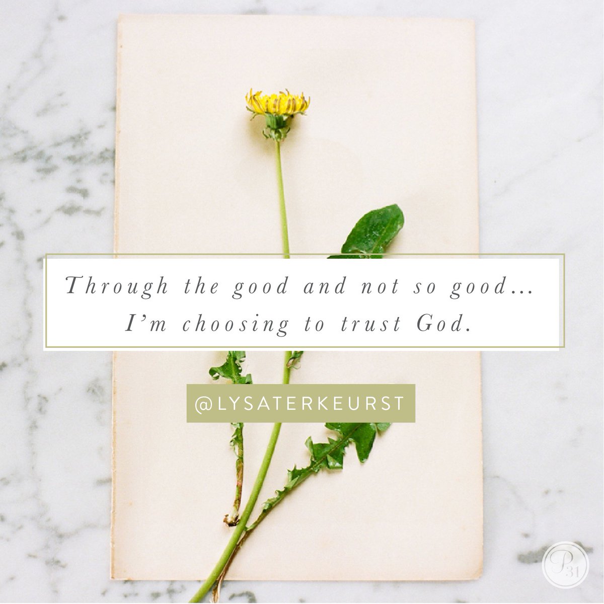 Real faith isn’t a hopeful wish. Real faith is making the decision that no matter the outcome, we’ll choose to see it as God’s perfect answer. This doesn’t mean we won’t cry and express hurt. But through the good and not so good, we will choose to trust Him. Because God is good.