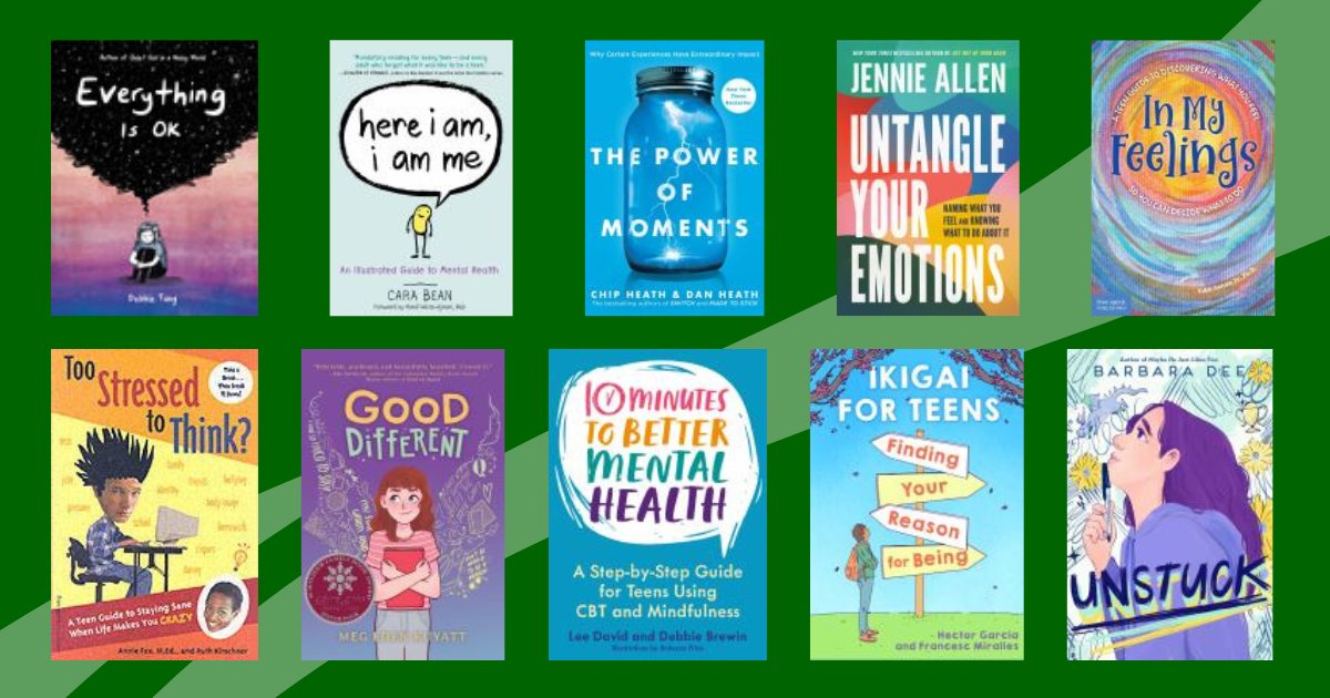 Prioritize #MentalHealth support for teens with a list of teen book recommendations curated by @Dare2BWell. Teens, explore ways to recognize and manage positive mental well-being, break down stigma, and embrace self-care when it’s needed the most. bit.ly/3yfKZ76