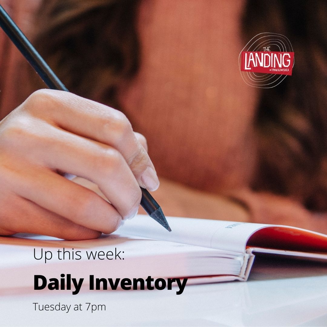 thingscansuck's tweet image. Up this week: DAILY INVENTORY
If you stumble or make a mistake, reach out your hand and allow God to pick you up, dust you off, and restore you.
Tuesdays at 7 pm
@nhclorton, 8905 Ox Road, Lorton, VA
#thingscansuck #teenissues #comefindhope #thelanding