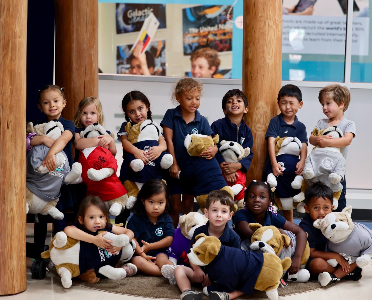 Celebrating #AcademicExcellence #AcademicSuccess and #AcademicFocus! Congratulations to our #earlyyears students awarded the special privilege of taking home our bulldogs for the evening for their outstanding 'Once upon a time' performances at their exit point! #BISHouston