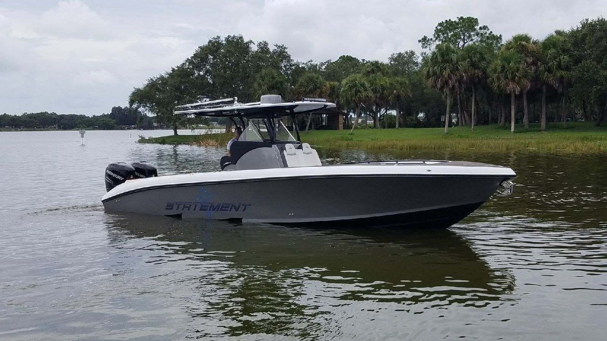New Listing! 2019 35' Statement 350 Open: Check out rb.gy/nxzs10 w/ Twin Mercury Verado 350HP 4Stroke Outboard Eng & more! Call Robert Siviter @ 727-460-5687

#boats #boating #statementboats #statementpowerboats #centerconsoles #fishingboats #FillinghamYachtSales