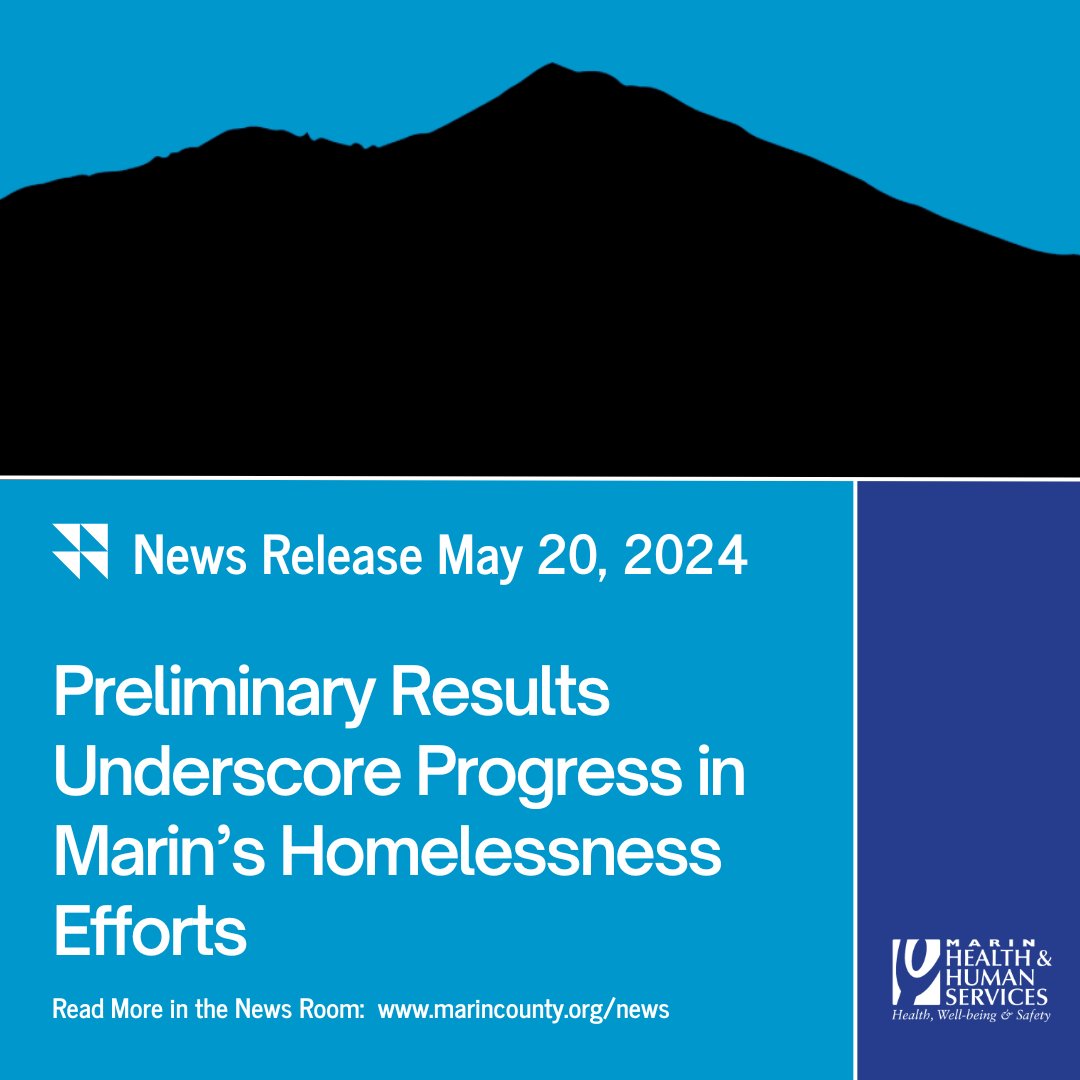Efforts to eliminate homelessness in Marin County are making headway, according to new data released from the 2024 Point in Time (PIT) Count.

Read the full release:  marincounty.gov/news-releases/…