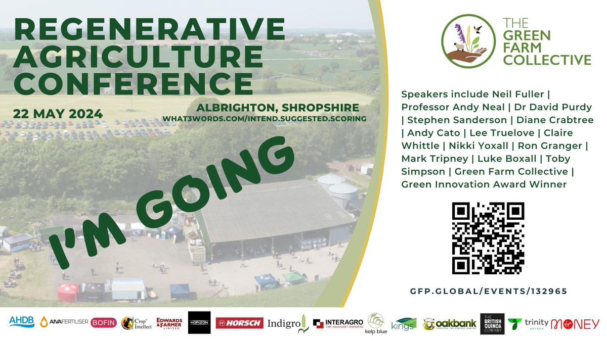 🙌🏼 if you’re heading to #GFC24 this Wednesday, lots to see, listen and learn about #RegenerativeAgriculture #crops #livestock #soil