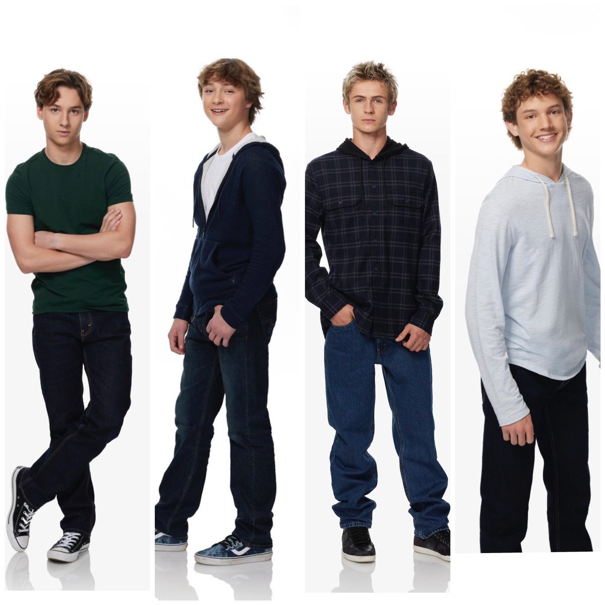 BreyaKasaba's tweet photo. Looking forward to seeing how these boys shake up the canvas this summer. Add a bit of girls + Tobias (preferably POC) and this teen scene has some serious potential 🔥. Don’t F’ it up #GH.👏🙏🏾💯 #JakeWebber #DannyMorgan #AidenWebber #RoccoFalconeri https://t.co/l5mbJmIP7k
