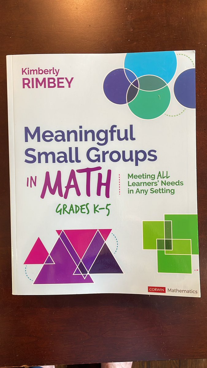 Just got this book and it is awesome! It is going to help me be a better coach when working with teachers setting up small group math instruction. The format is user friendly, research-based strategies, learning intentions and success criteria! Highly recommend!