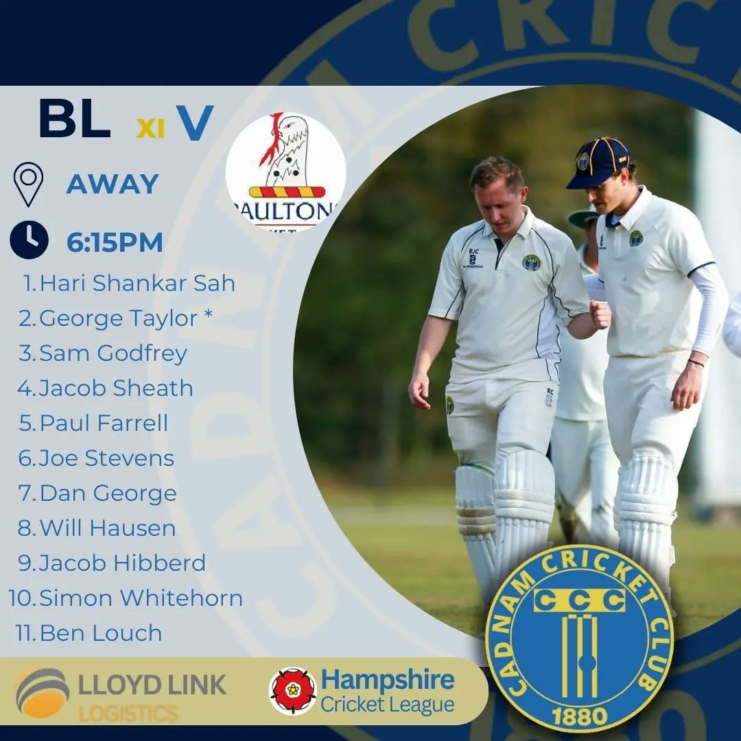 MIDWEEK GAMES | Good luck to all of midweek games! 

Good luck to our women who start their season tonight against New Milton. Go well to everyone and special luck to making their debuts 

Border League team are away tomorrow to Paultons.