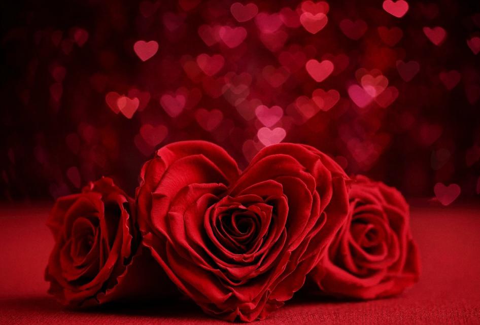 I wish you a wonderful night full of peace and beautiful dreams. Let the love of these three red roses embrace you, one of which is in the shape of a heart to make your heart shine. See you again tomorrow 💖 💤💤💫