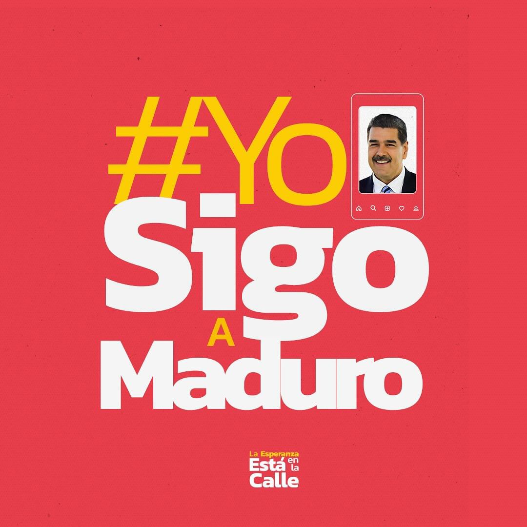 ananicarmen83's tweet photo. Yo si sigo al presidente Nicolás Maduro! Y también seguirá de presidente después del 28 de julio! https://t.co/fAYPsEMqrP