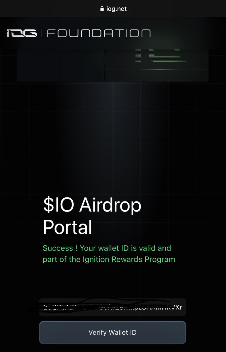 SolanaFloor's tweet photo. 🚨 BREAKING: @ionet launches the Rewards Eligibility checker.

Users can enter their @solana address to verify eligibility of their wallet address in Season 1 rewards. https://t.co/0wOP9LSqP7