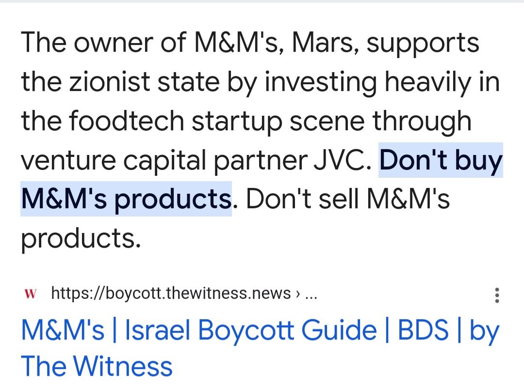 📢 Bravo, Mabrook,Congratulations to Abu Auf, Egypt for producing the most delicious M & Ms due to the Boycott of the original for 🇵🇸.Yes they will work on their labelling, this is a test run, well done, bellisssimo ❤️