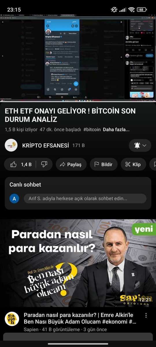 ruhenvarolan's tweet photo. @KriptoEfsanesi Yayındayız https://t.co/dWmfYs9HKx