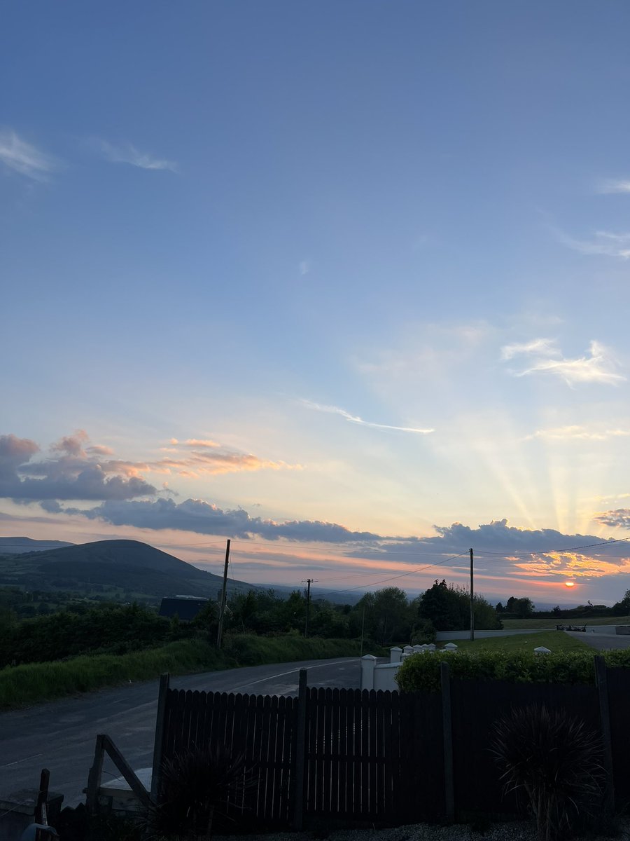 Stunning sunset in North Cork.
