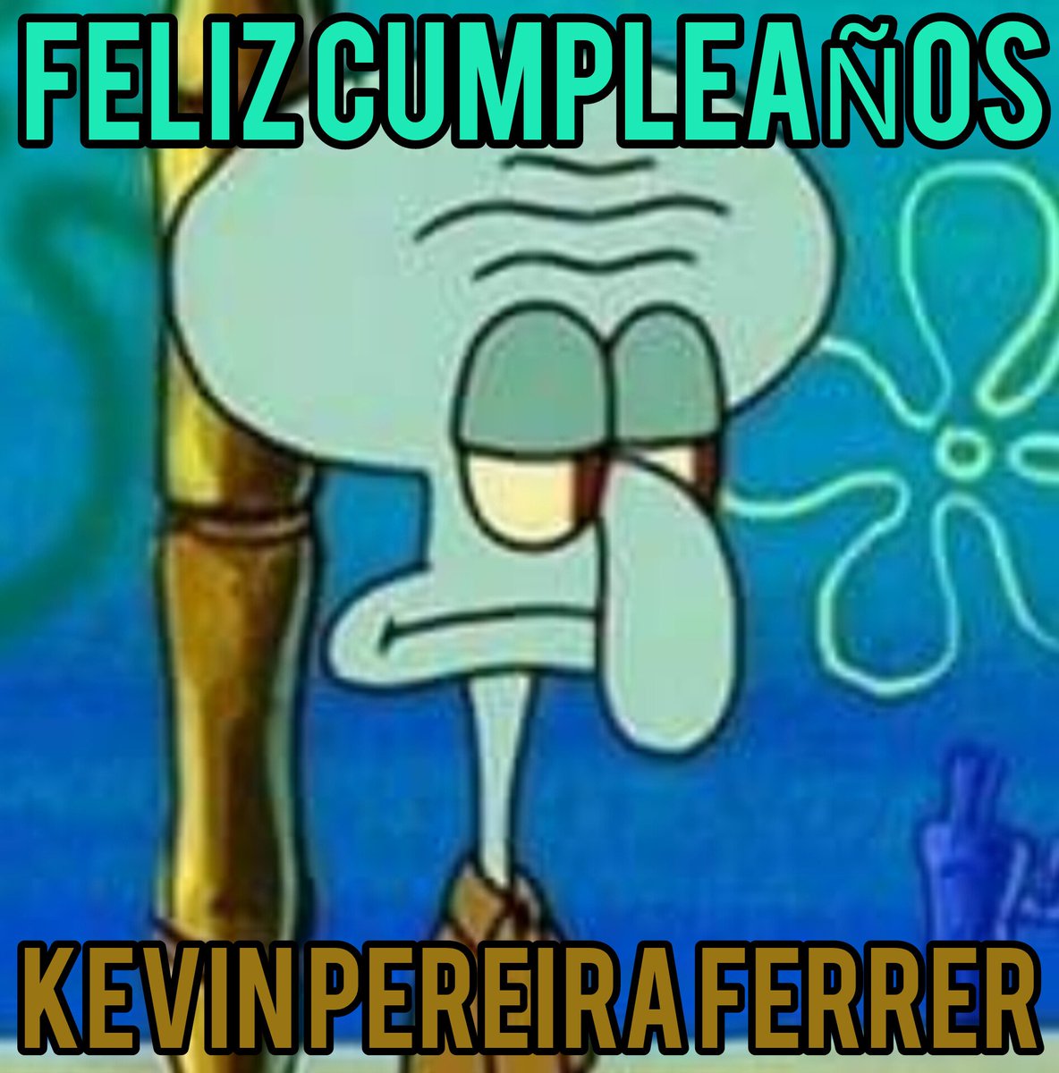 Feliz cumpleaños @pereira_fe84029, hice esta imagen para ti. Espero que te guste, que la pases muy bien en tu cumple, Dios te bendiga y que todos tus sueños se hagan realidad. Felicidades amigo.
#BobEsponja #Spongebob #HaroldNyirő #Calamardo #Squidward #Birthday