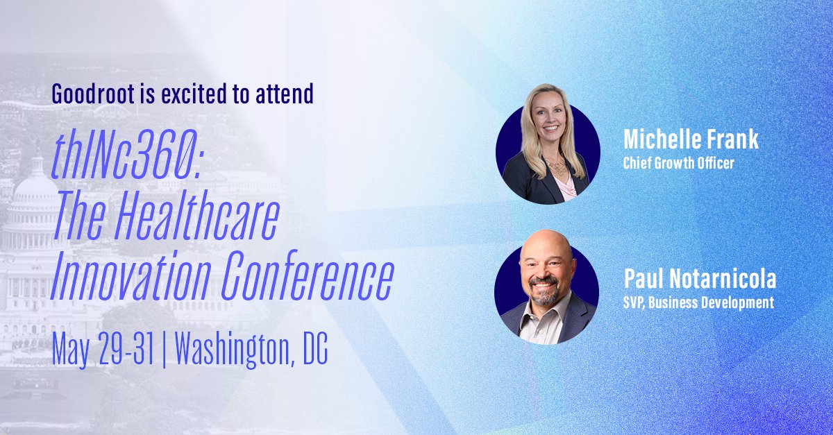 We'll see you next week at thINc360: The Healthcare Innovation Congress, hosted by <a href="/thINc360company/">The Healthcare Innovation Company (thINc)</a>!

💬 Reach out to schedule a time to meet at the event or chat about how Goodroot's community of companies can change the game on healthcare affordability and access. #thinc360