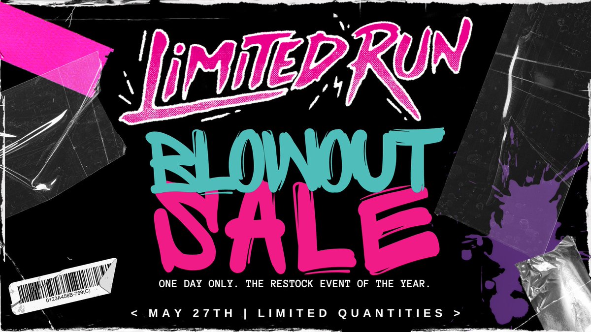 The 2024 Blowout Sale goes live in 1 week! We'll be revealing the full list of available titles later this week, but until then, tell us what you're hoping to see back in stock!
