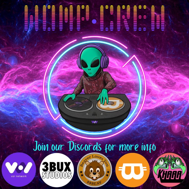 wompcrew's tweet photo. Mondays we party #crosschain 🪩

@Voi_Net 7:00pm EST / 11:00pm UTC

@ButtCoinASA &amp; @NFTButtHeads 10:00pm EST / 2:00am UTC 

$VOI $BUTTS $BEAV $KHAAA
#VoiagersWomp #DontBuyButts https://t.co/nE4FdxCgWy