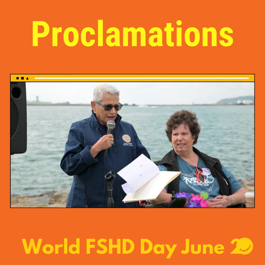 #WorldFSHDDay is 1 month away! Celebrate with
Orange Slice Selfies; Lighting It Up Orange; Proclamations; and Submitting YOUR Story.
Visit our website for more information. Our updated social media advocacy kit drops Tuesday May 21st! 🧡🧡🧡🧡
fshdsociety.org/world-fshd-day/
#CureFSHD