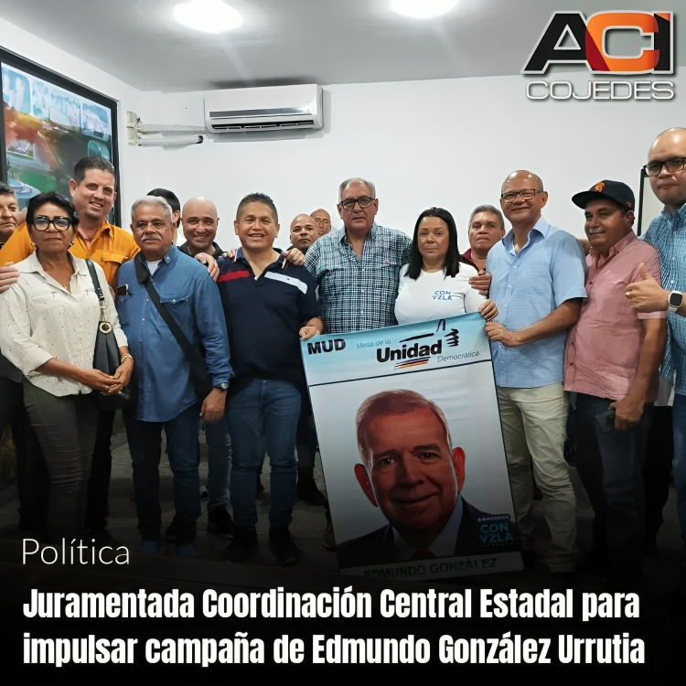 Juramentada Coordinación Central Estadal para impulsar campaña de Edmundo González Urrutia

🔗tinyurl.com/bdh7cm94

#ACICojedesInforma
#Venezuela
#Cojedes