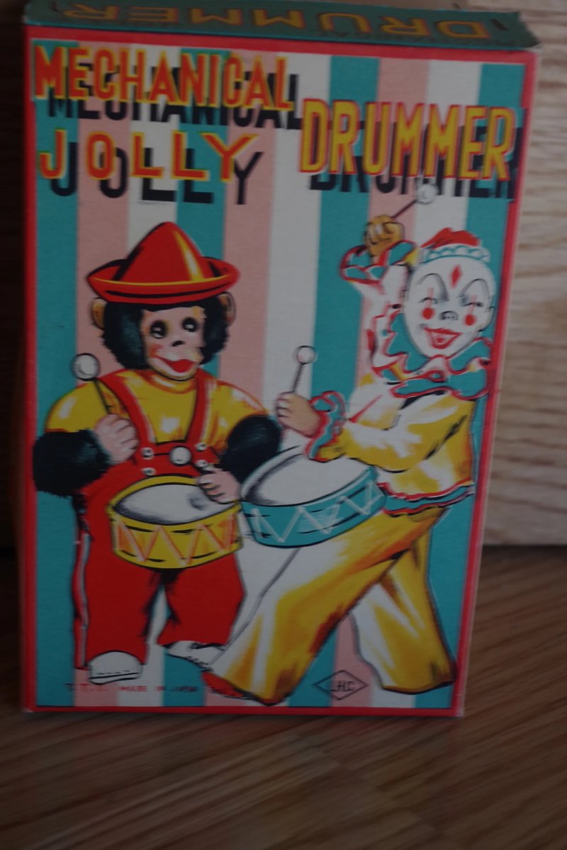 Mechanical Jolly Drummer Monkey ourtimewarp.etsy.com/listing/606393… #etsy #etsyseller #etsyshop #mechanicaldrummer #mechanicaltoy #mechanicaljollydrummer #drummermonkey