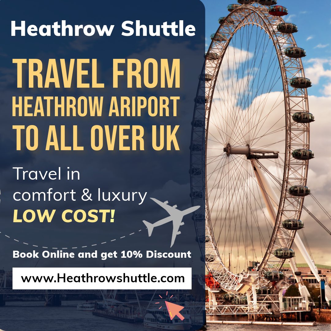 Travel 🧳 from Heathrow airport to all over UK with @heathrowshuttle 
 door to door private airport tranfers chauffeur service at low cost and with luxury ✨
Book with confidence.
Link in bio 🔗 

Heathrowshuttle.com

#travel #transport #transportation #traveluk