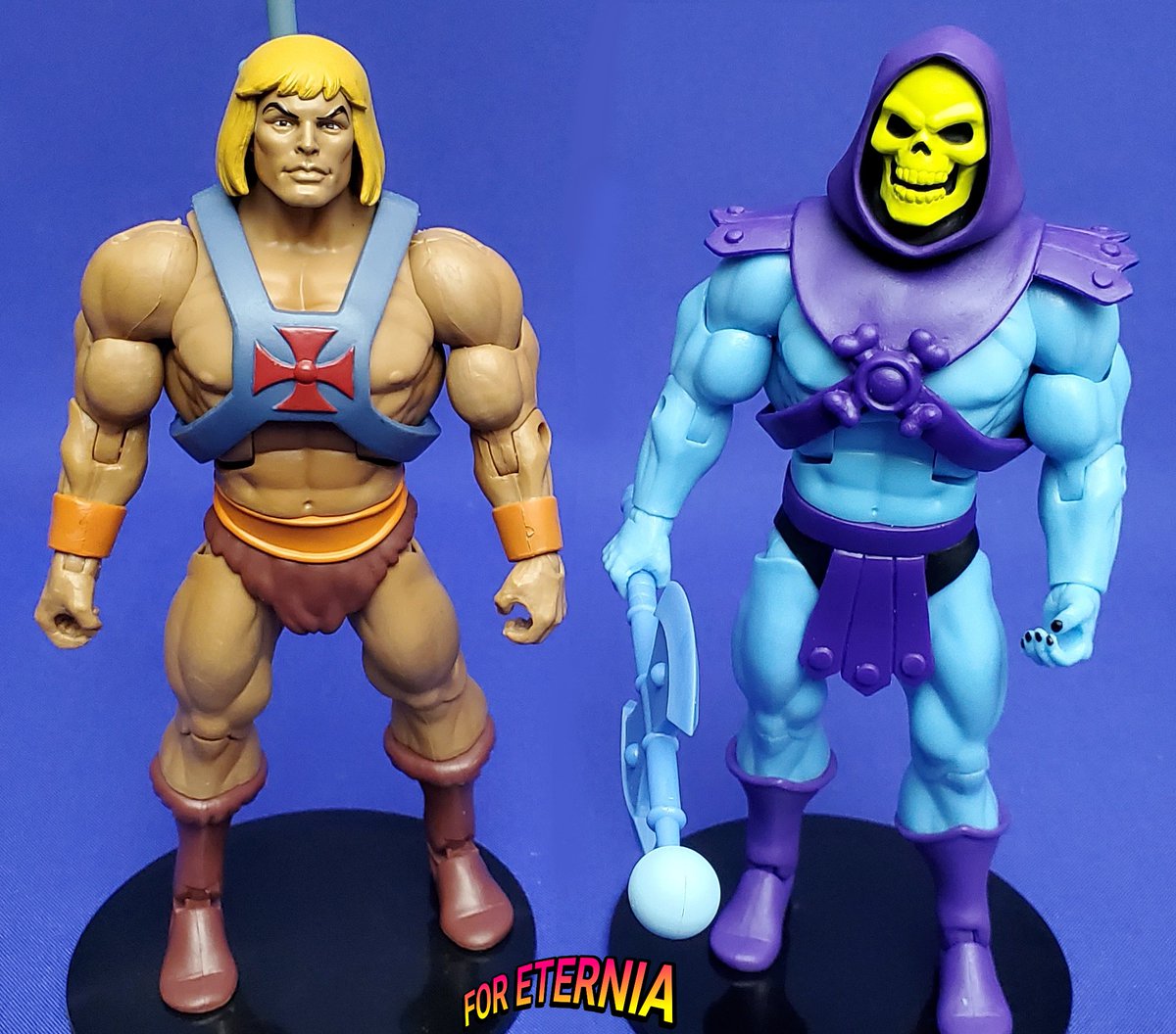 FEELING the FILMATION FEVER with the Mattel Masters of the Universe Classics 'Club Grayskull' He-Man and Super7 Masters of The Universe Ultimates 'Club Grayskull' Skeletor action figures. #MastersoftheUniverse #MOTU #Actionfigures