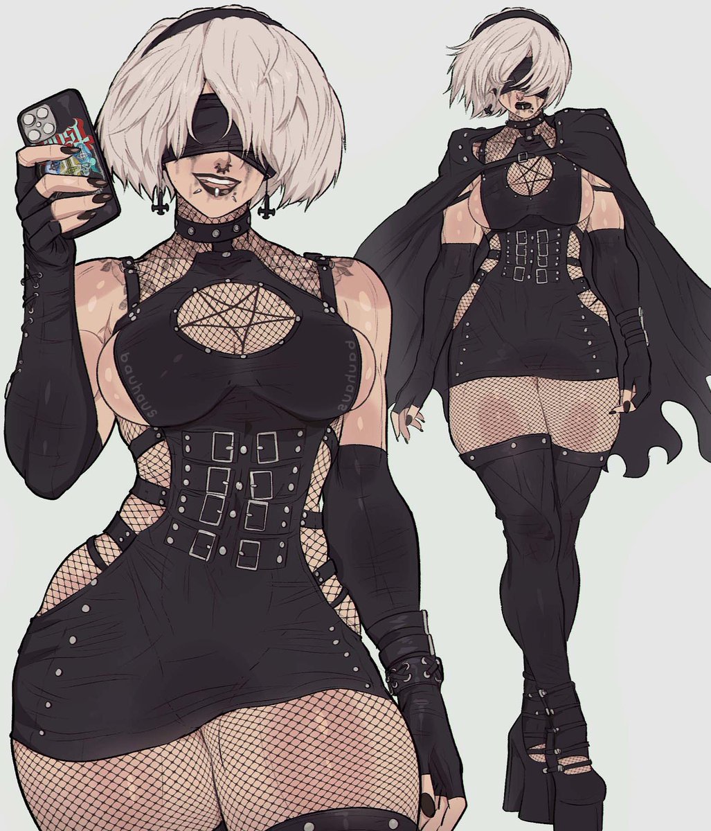 wanted to draw goth 2B again