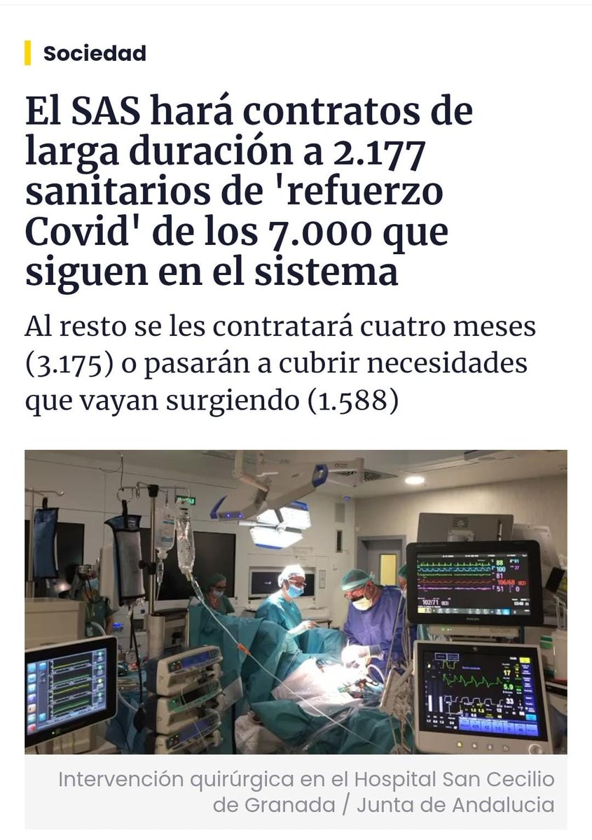 ActualizadosYa's tweet photo. ❌️ @JuanMa_Moreno y @LinaGarcia_AND mienten descaradamente a los andaluces diciendo que contratarán a 10.000 sanitarios para verano
‼️ Son los mismos trabajadores que ya estan trabajando, Te despiden en Junio, y te contratan en Julio‼️
Los dejarán cubriendo varios puestos https://t.co/1W95ljDyKU
