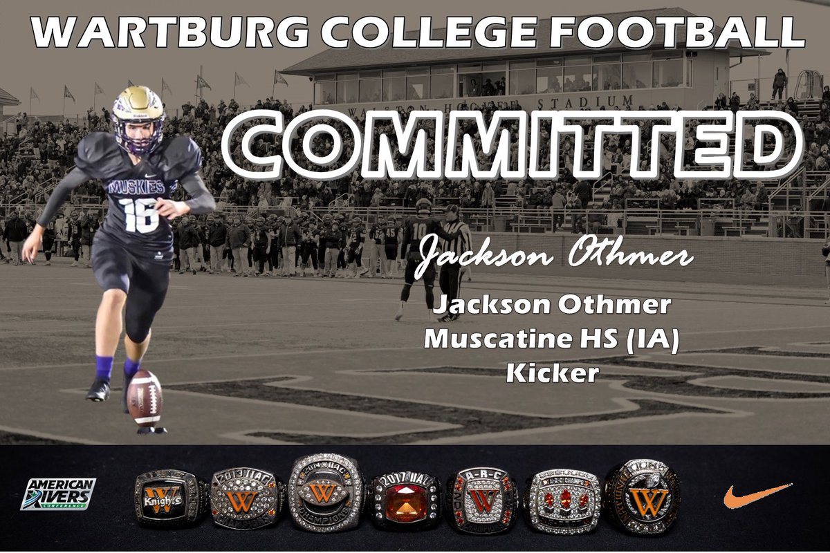 Very excited to announce that I will be playing football, and continuing my academic career at <a href="/WartburgFB/">Wartburg Football</a>. I want to thank my parents, coaches, and teammates that have helped me through this journey. Go Knights!!
<a href="/KohlsKicking/">Kohl's Kicking Camps</a> <a href="/CoachWheels16/">Matt Wheeler</a> <a href="/winterc22/">Chris Winter</a> <a href="/MuskieFball/">Muskie Football</a>