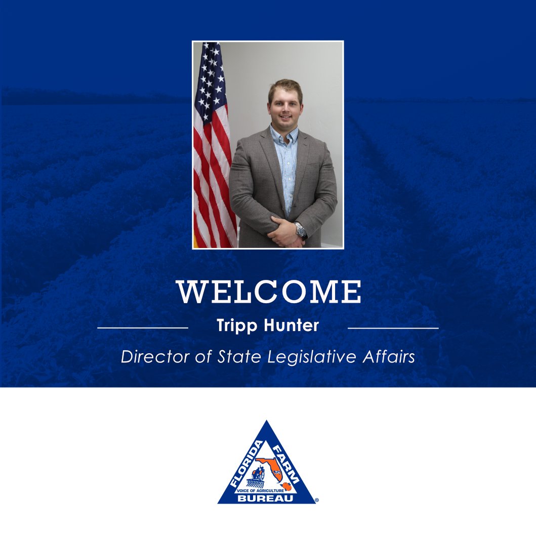 We're excited to welcome Tripp Hunter as the new Director of State Legislative Affairs. Tripp has experience as the Government Affairs Manager at FFVA and served as an Operations Manager with Simpson Nursery. He will be advocating for farm and ranch families statewide. #VoiceofAg