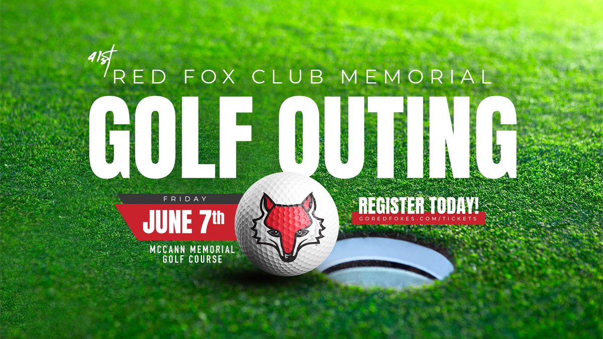 Join us for the 41st Red Fox Club Memorial Golf Outing on June 7th at McCann Memorial Golf Course. ⛳️ Register online at mari.st/golfouting to secure your spot today! Check out with a bundle to save time at registration.
