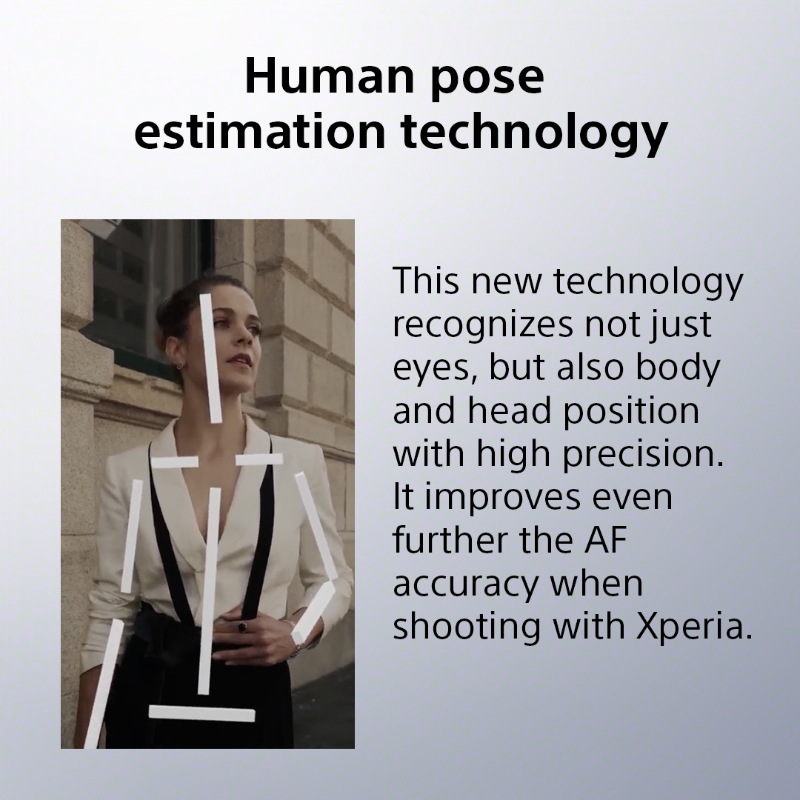 sonyxperia's tweet photo. #Xperia1VI was co-developed with Alpha series engineers and professional photographers to refine the photographic experience. 

Featuring the same human pose estimation technology found in α9 III, you’ll never miss the shot.

#SonyXperia #ZoomIntoWonder #EyeAF