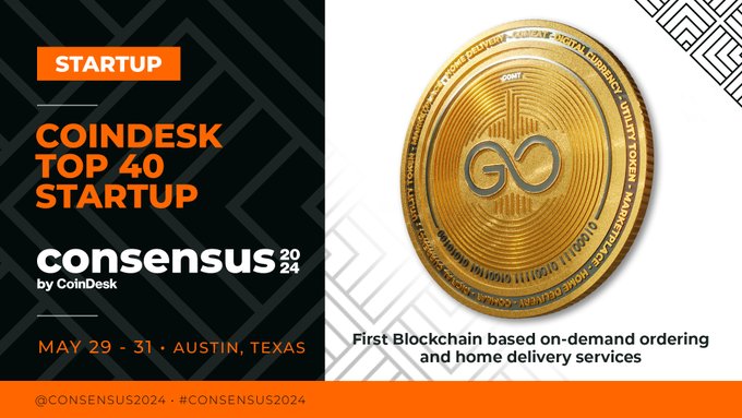 event may 2024 - GoMeatToken @GoMeatToken ’s CoinDesk PitchFest as Top 40 Startups! If you’re in Austin, come see us give our pitch on GoMeat on the Startup Village Stage on Thursday May 30th at noon 🎊We're excited to announce GoMeat is a semifinalist in @Consensus2024