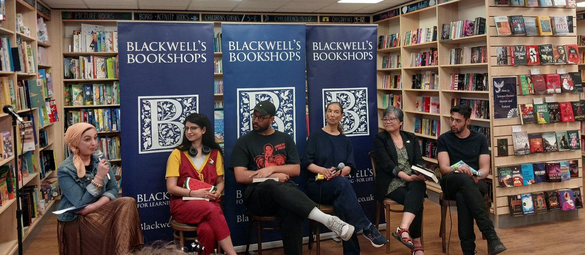 Really enjoyed the readings and panel conversation tonight. Thanks @jhalakprize @BlackwellsMcr and the authors who made their way to Manchester! Shout out @mirror_write for chairing too ❤️