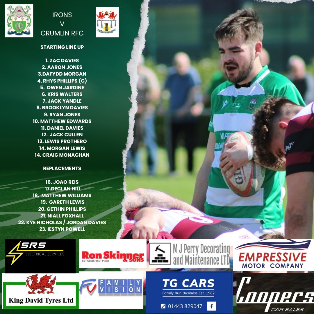 Bryn Meredith Shield FINAL. 
Irons v <a href="/crumlinrfc/">Crumlin Rugby</a>. 

Tuesday 21st May <a href="/BlackwoodRugby/">Blackwood RFC</a> KO 7:15pm