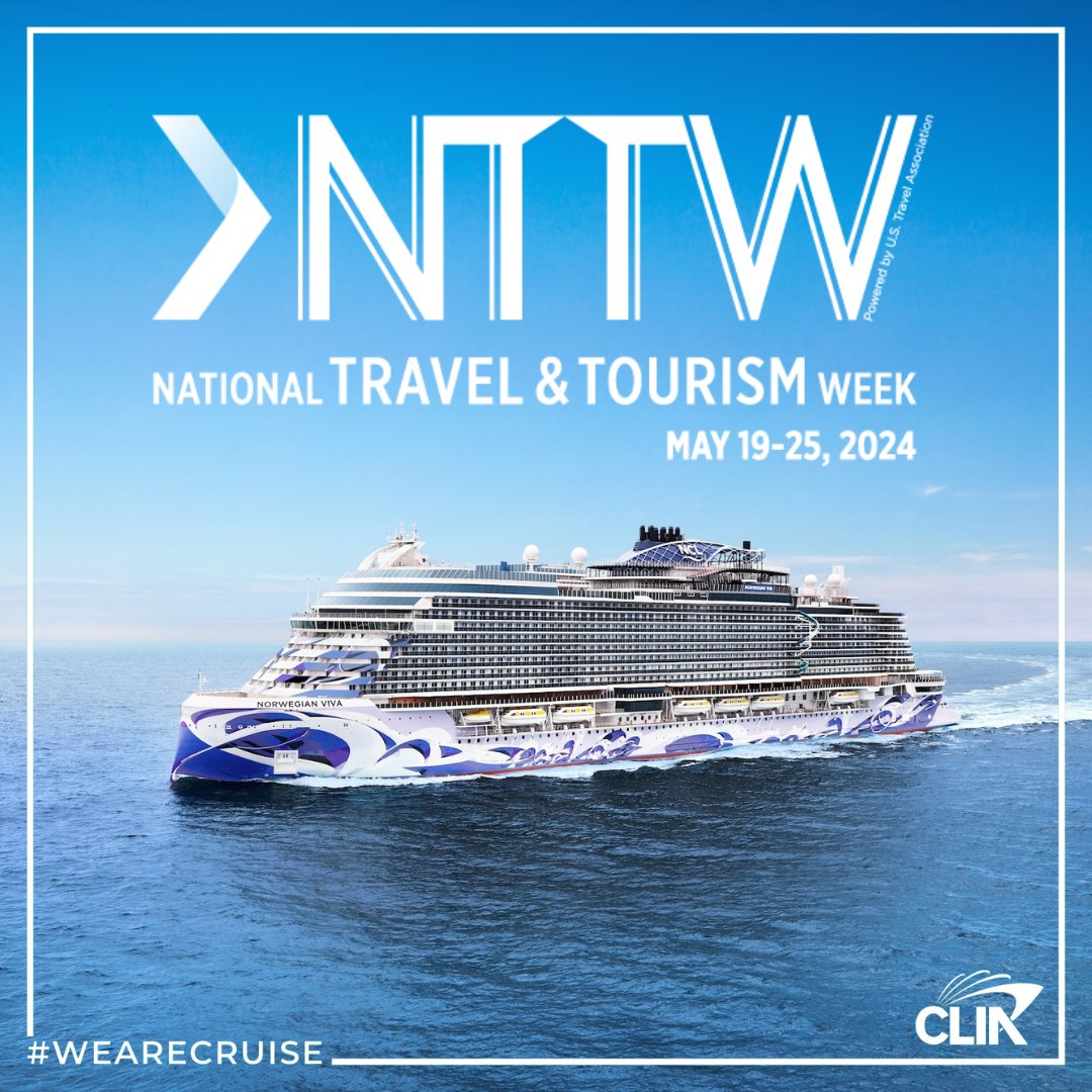 🎉 This week, we're celebrating National Travel and Tourism Week (NTTW) and highlighting the immense value and benefit of cruise activity to the U.S. economy, businesses, and personal well-being!  

🛳️ #WeARECruise 🇺🇸 #NTTW24