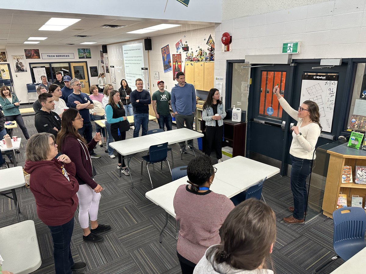 BCHSChargers's tweet image. On our PL day, we shared with and learned from each other. #thinkingclassrooms #verticalspaces #highschoolbookclub #pbis #rvseducationplan #lifelonglearning #wearechargers
